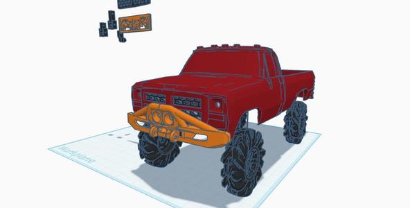 SCX24 Dodge D250  (Combo Body Kit)