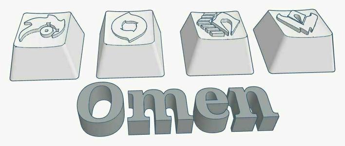 Valorant Omen Abilities Custom Keycaps Embossed Design
