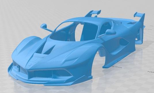 Ferrari FXX K 2015 Printable Body Car