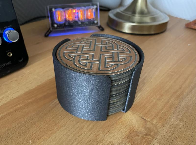 Generic Coaster holder (with 3 Celtic coaster designs)