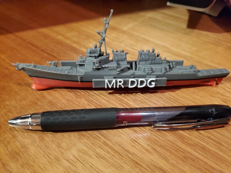 Arleigh Burke Destroyer 3D Office Name Plate