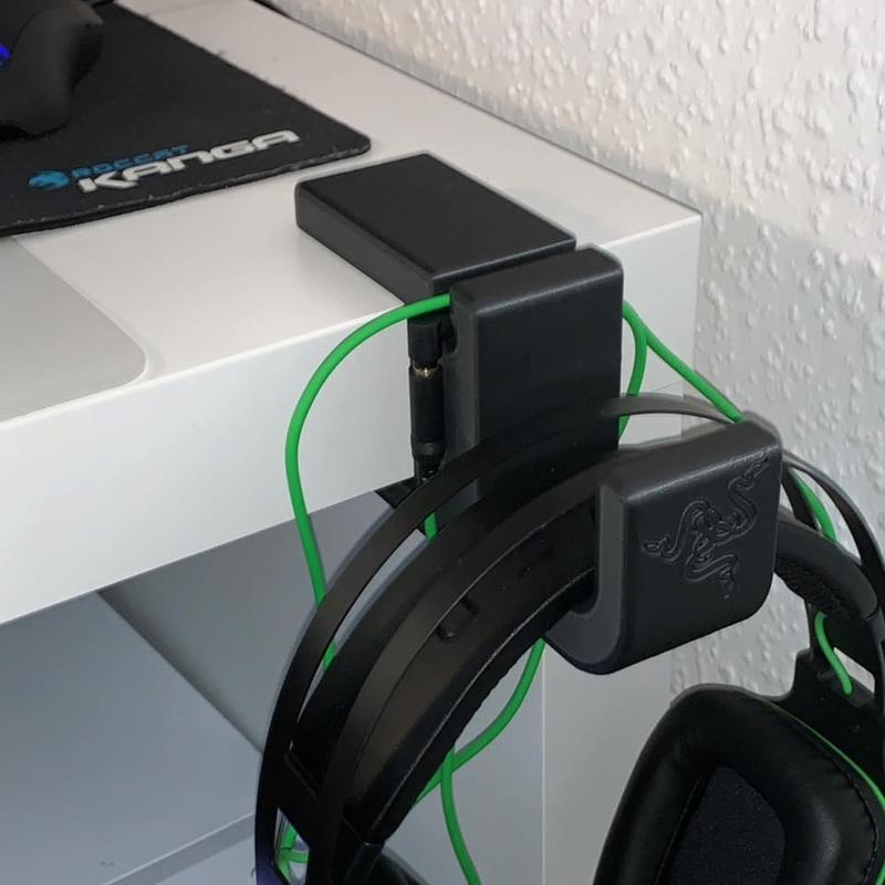 Headset Clamp for IKEA Malm Desk