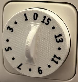 Zeitschaltuhr Abdeckung / Timer cover 15min - MMU