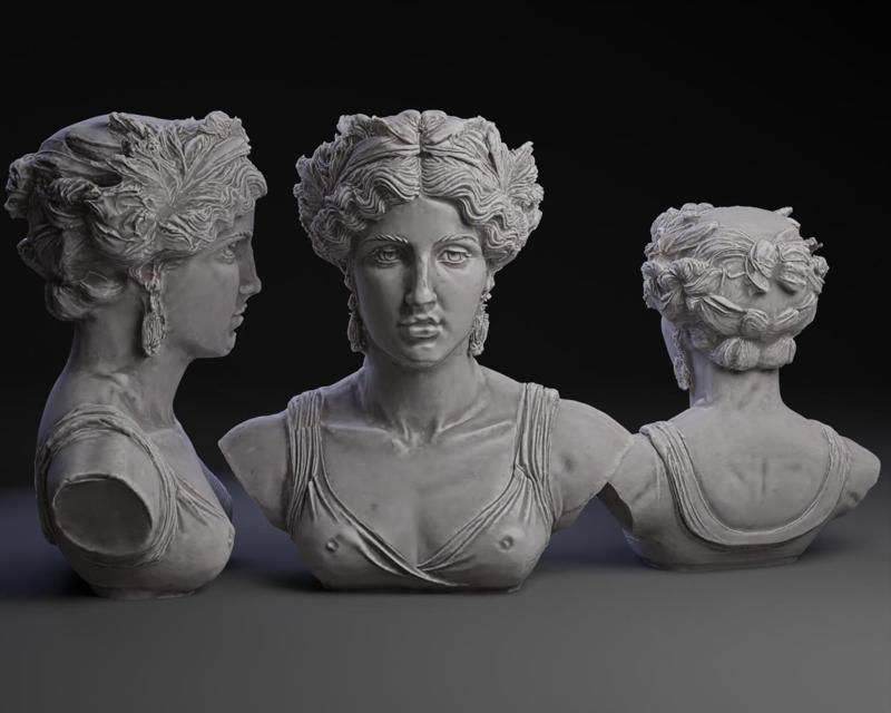 Greek Goddess Bust