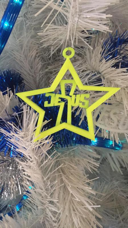 Jesus Cross In a Star