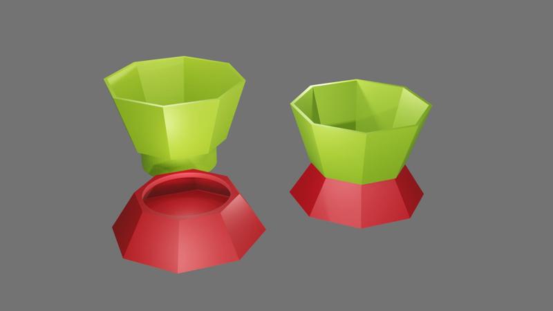 Modern self watering planters