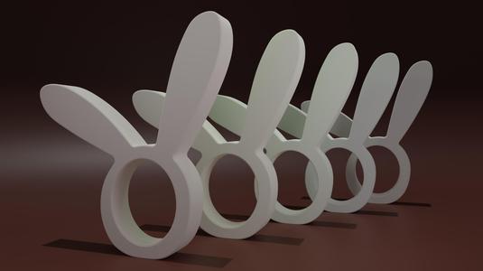 Cute Easter Bunny Napkin Holder Ring