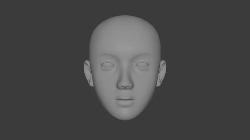 Sculpt Head High Poly - 1