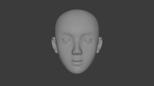 Sculpt Head High Poly - 1