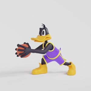 Daffy Duck Space Jam 3D Model STL