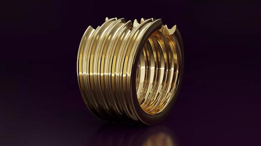 free form ring N37