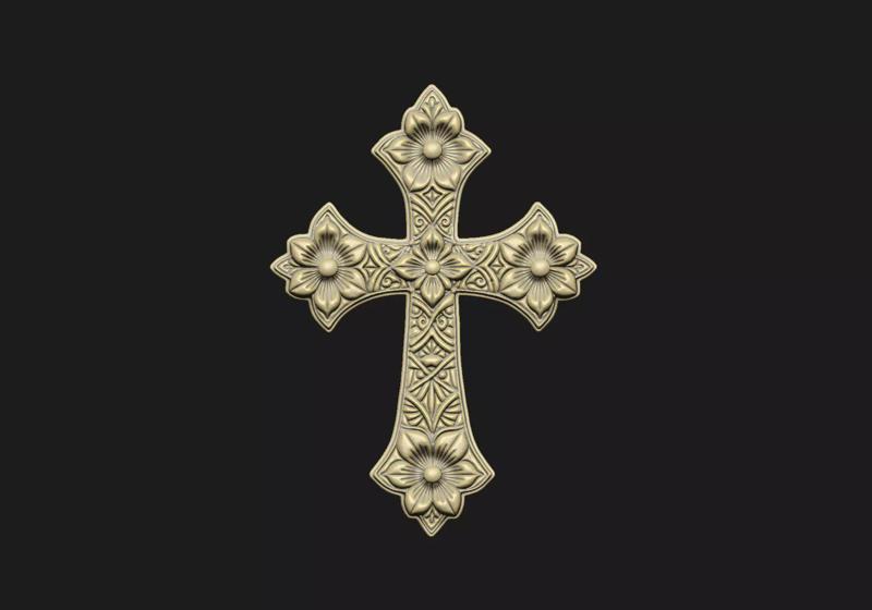 floral cross modern nature wild pattern unique design