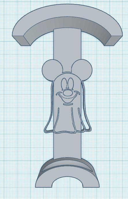Ghost Mickey - LoungeFly/Minnie Ear Display Hook