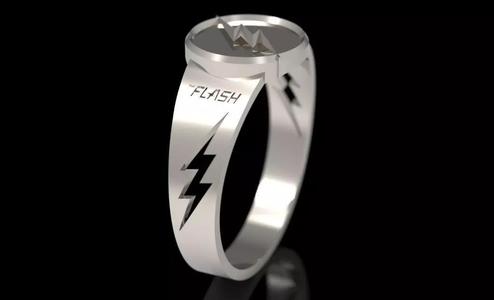 The flash 7 silver ring