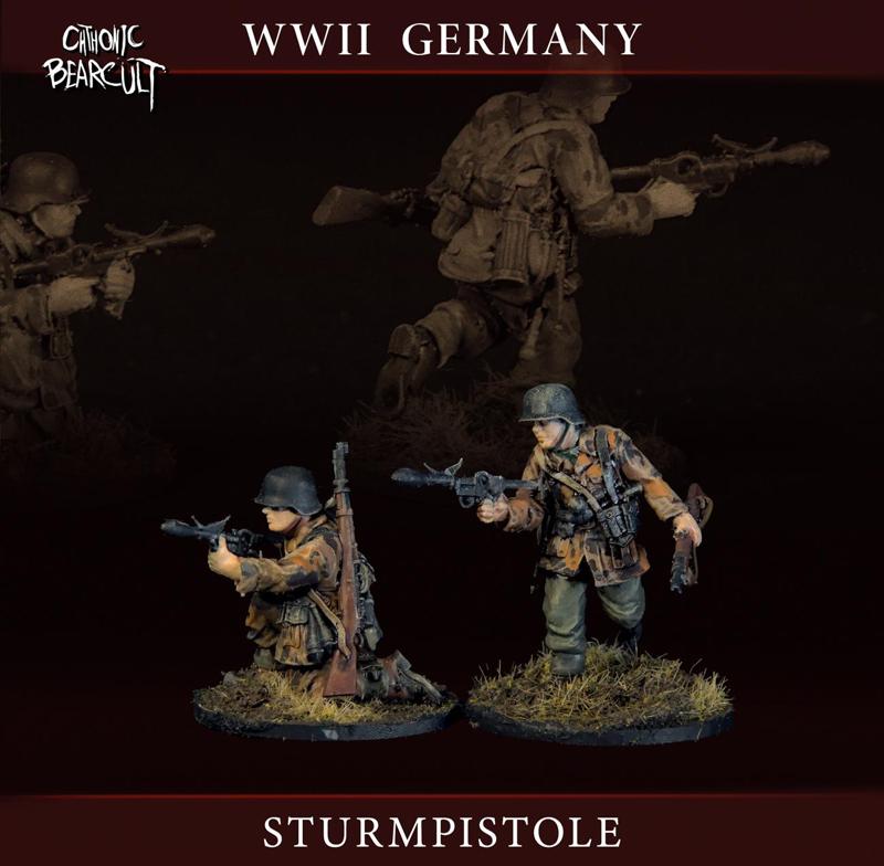 WW2 GER Pioneers with Sturmpistole 28mm