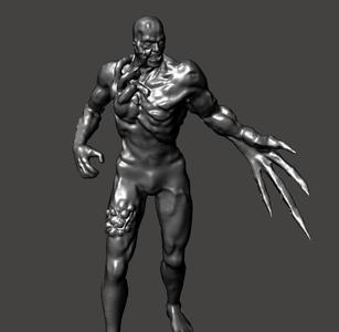 TYRANT - RESIDENT EVIL REMAKE -GAMEQRAFT HI-POLY STL FOR 3D PRINTING
