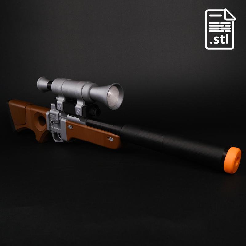 Team Fortress 2 Hitman's Heatmaker - 3D Printable STL for Cosplay & Collectors