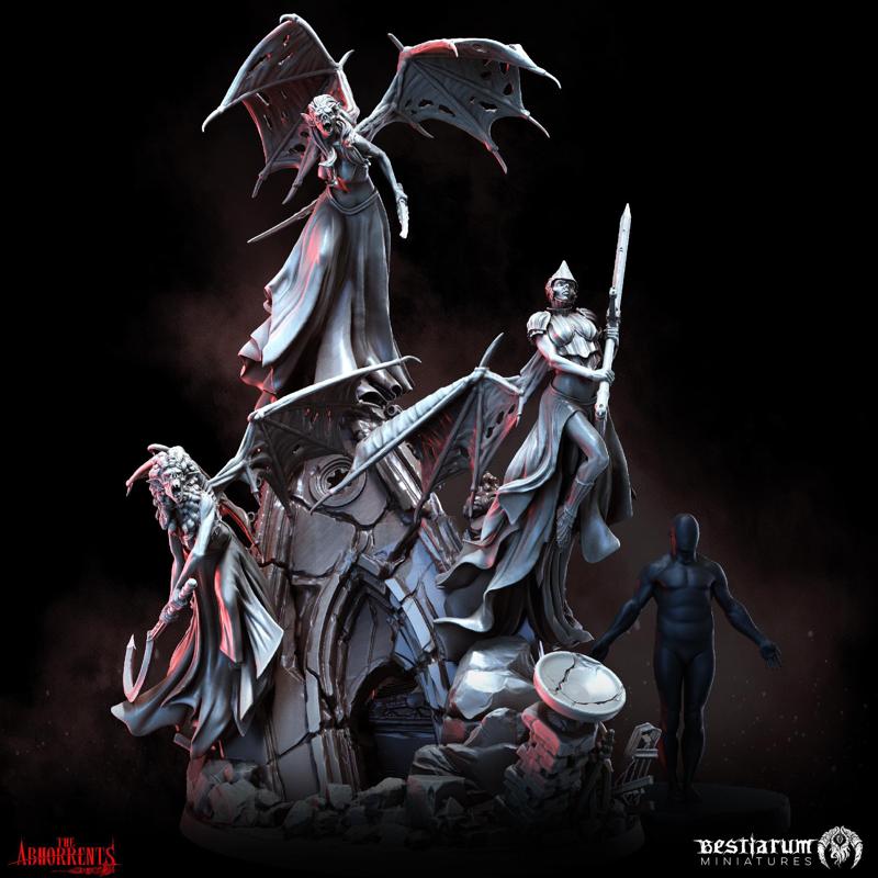 The Bloodied Consorts on a Mausoleum