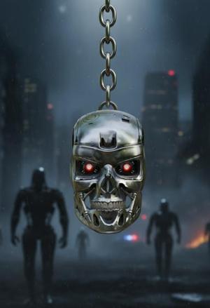 T-800 Terminator Endoskeleton Keychain - Cyberdyne Systems Model 101 - Terminator - Ready to Print