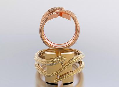 letter snake rings