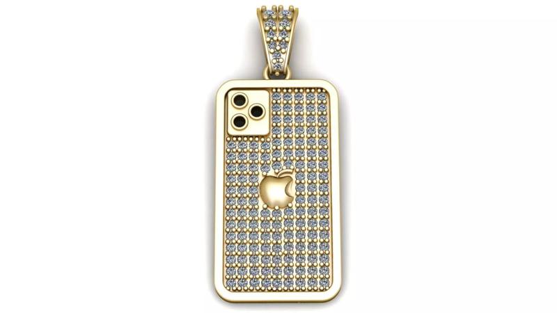 I Phone Pauch Pendant 3d Printable Model