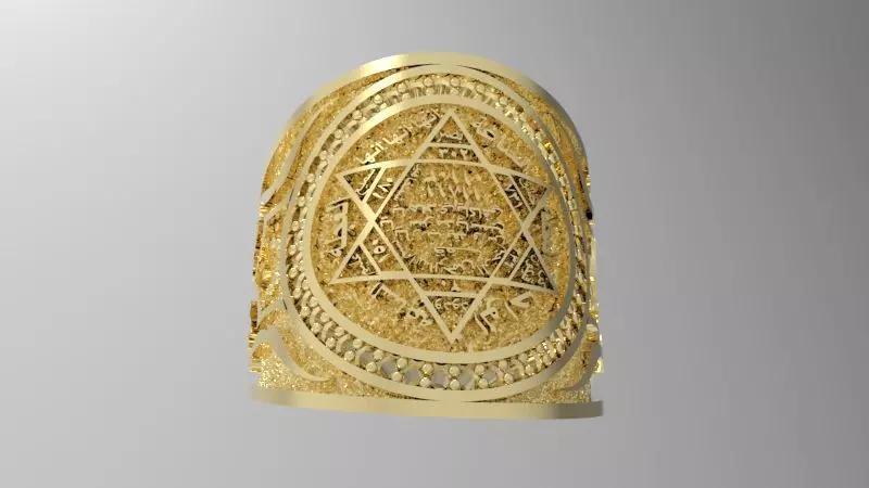 King Solomon Ring Jewelry USA Size 11