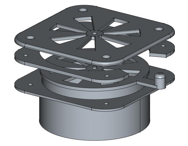 Ventilation grille for 96mm