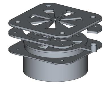 Ventilation grille for 96mm