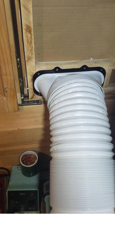 air-conditioning AC clim (oval mouth 200x60) Adaptateur Plaque fixation extracteur