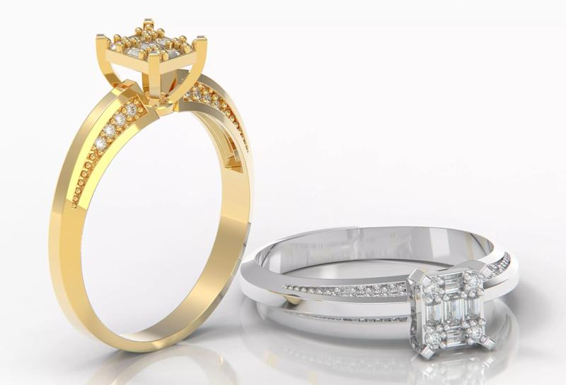 M 1299006 Baguette ring
