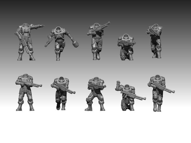 Elysium Rifles: Reinforcement pack #4 trenchers