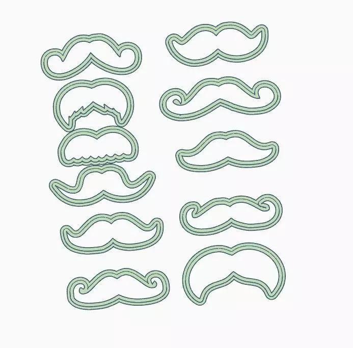 SET X 11 CORTANTES BIGOTES PAPA PADRE DIA DEL PADRE DAY DAD