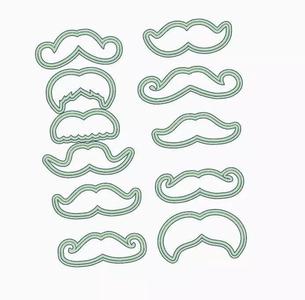 SET X 11 CORTANTES BIGOTES PAPA PADRE DIA DEL PADRE DAY DAD