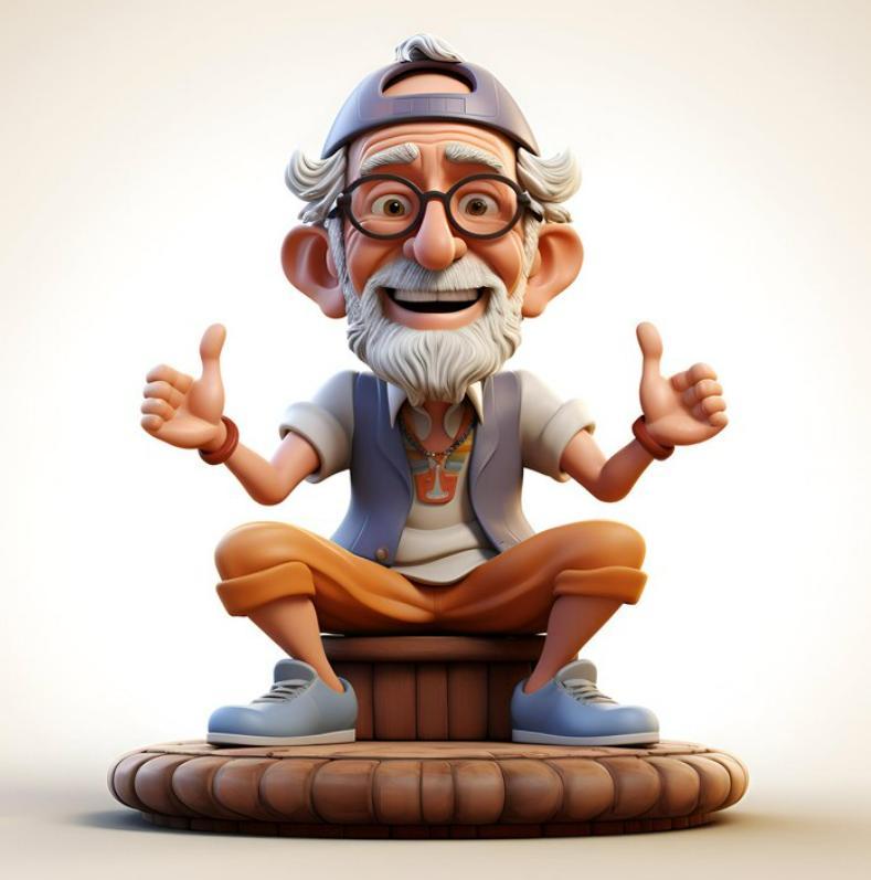 old man, hippie man, hippi man, hibbi man