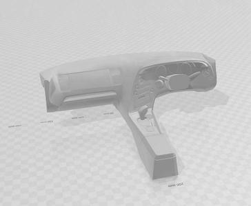 DASHBOARD SUPRA MK4 SADS RC DRIFT 1/10