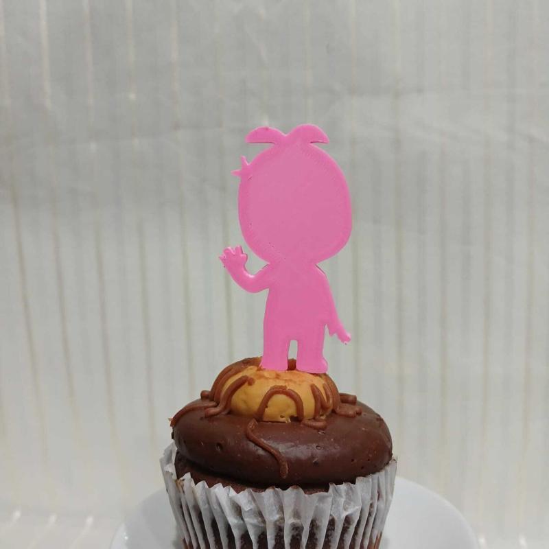 Cupcake Topper - Cry-Baby - Apple