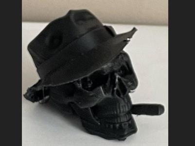 Gangster Skull with Cigar Halloween  Decoration