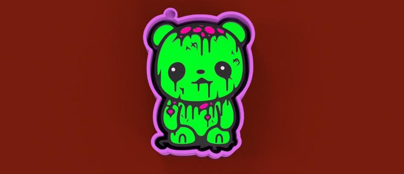 🧟‍♂️ Zombie Bear – Freshie & Versatile Mold