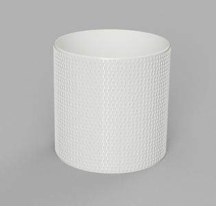 Cylinder vase with geometric structure 3