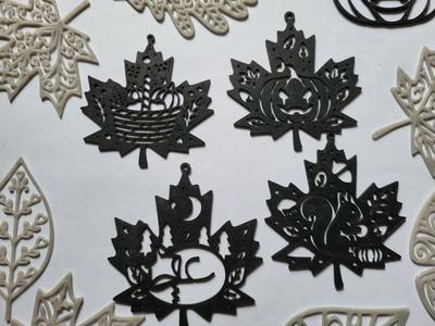 Halloween & Fall Maple Leaf Ornaments – hanger