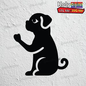 dog beg logo svg,stl,