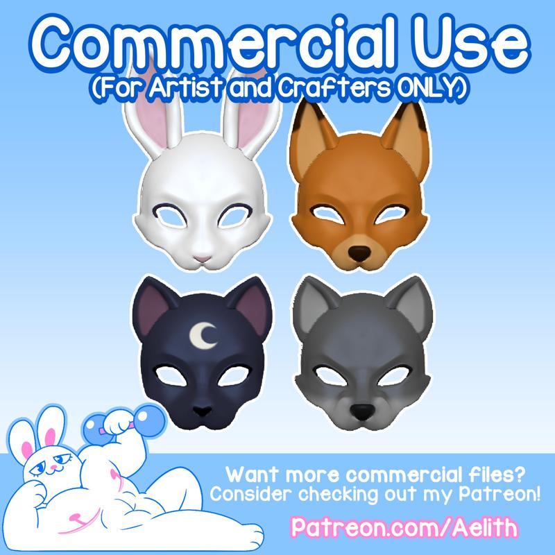 Commercial Use is OK - Therian Mask Pack