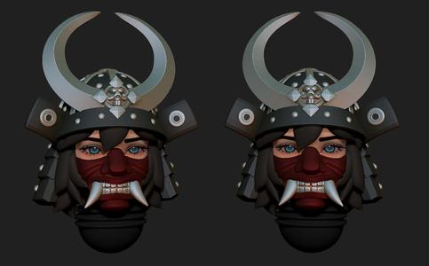 SPACE NUNS ANIME HEADS 3D PRINT MODEL