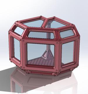 Container corner part with windows for container kit