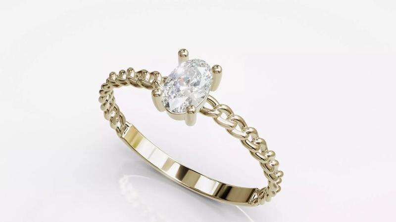 Jewelry Diamond Cuban Ring Model RZ17
