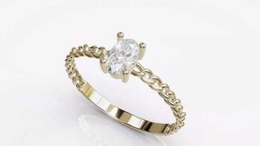 Jewelry Diamond Cuban Ring Model RZ17