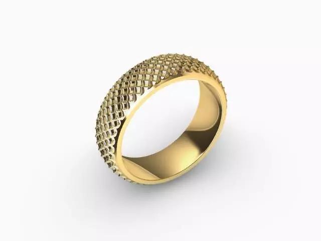 diamond weave ring band US size 9