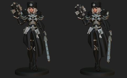 Space nun anime figurine