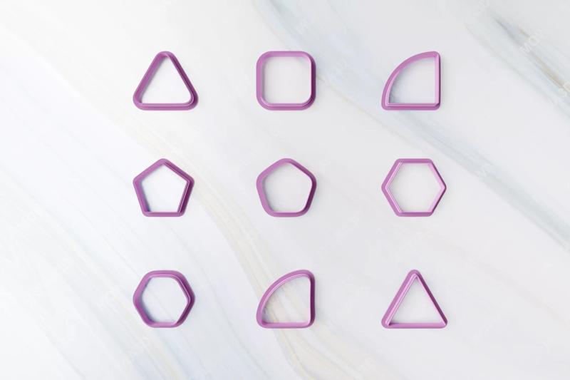 Clay Cutter Pack of 09 Polymer Clay Cutter Set Shape