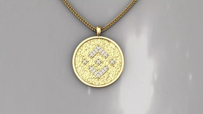 BNB PENDANT 25MM with diamonds